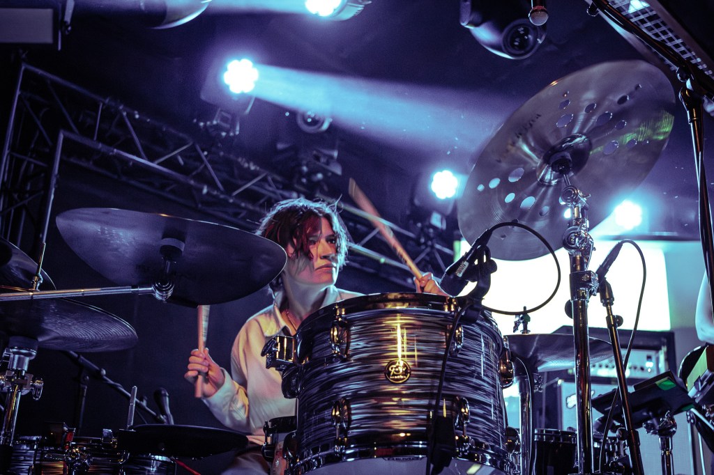 Kim Gordon's drummer Madi Vogt on stage